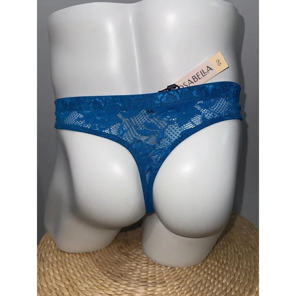 Cosabella Never Say Never Men's Classic G-String Udaipur‎ Blue Lace Thong L